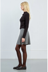 Molly Bracken Molly Bracken - Ribbed Sweater with Rosettes and Keyholes (Black)