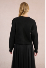 Molly Bracken Molly Bracken -  Corsage Sweater (Black) Molly Bracken Molly Bracken -  Corsage Sweater (Black)