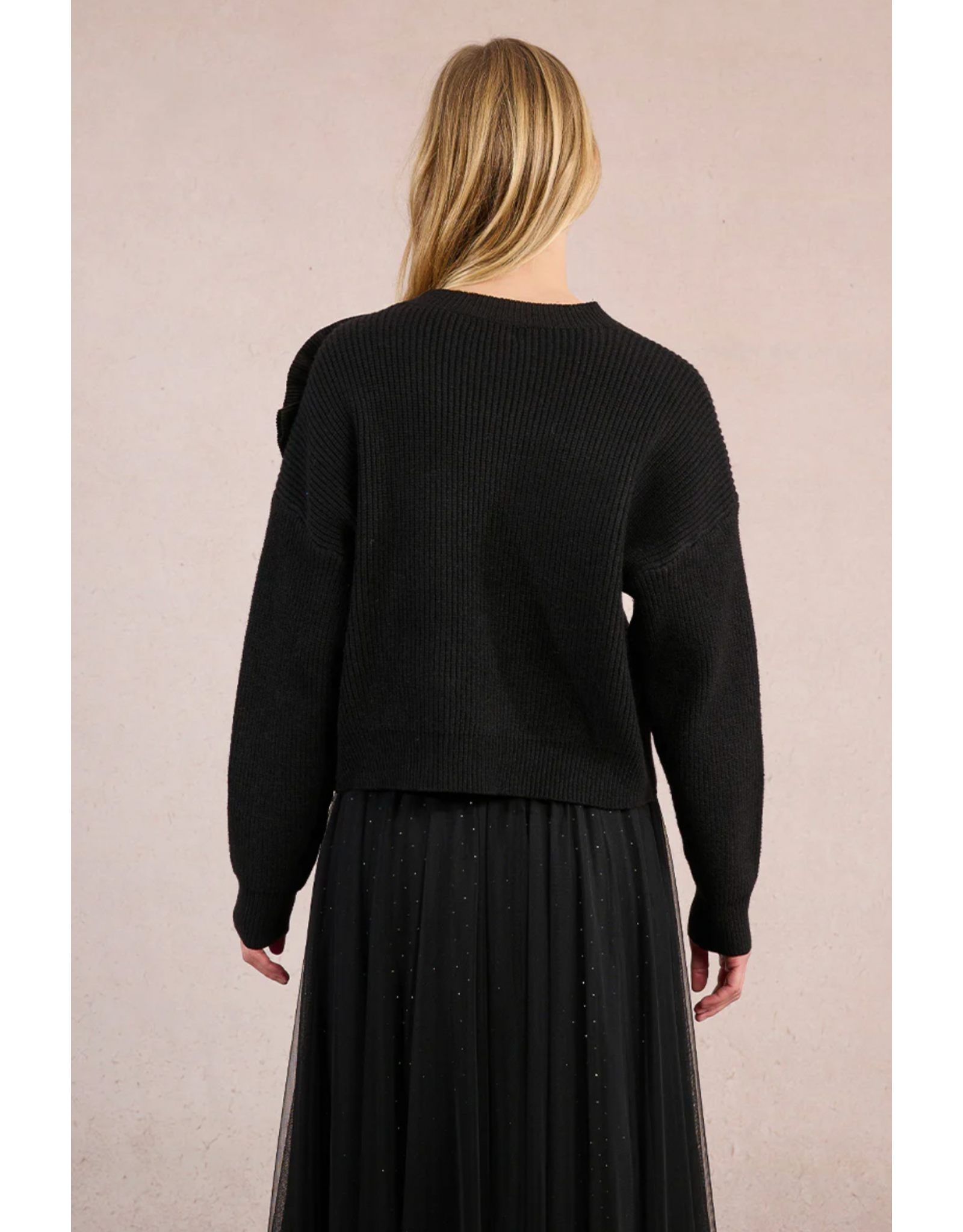 Molly Bracken Molly Bracken -  Corsage Sweater (Black)