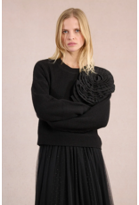 Molly Bracken Molly Bracken -  Corsage Sweater (Black) Molly Bracken Molly Bracken -  Corsage Sweater (Black)