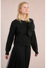 Molly Bracken Molly Bracken -  Corsage Sweater (Black) Molly Bracken Molly Bracken -  Corsage Sweater (Black)
