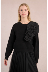 Molly Bracken Molly Bracken -  Corsage Sweater (Black) Molly Bracken Molly Bracken -  Corsage Sweater (Black)