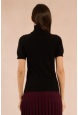 Molly Bracken Molly Bracken - Short Sleeve Turtleneck Sweater (Black)