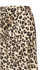 ICHI ICHI - Xendra Long Satin Skirt (Leopard - Black) ICHI ICHI - Xendra Long Satin Skirt (Leopard - Black)