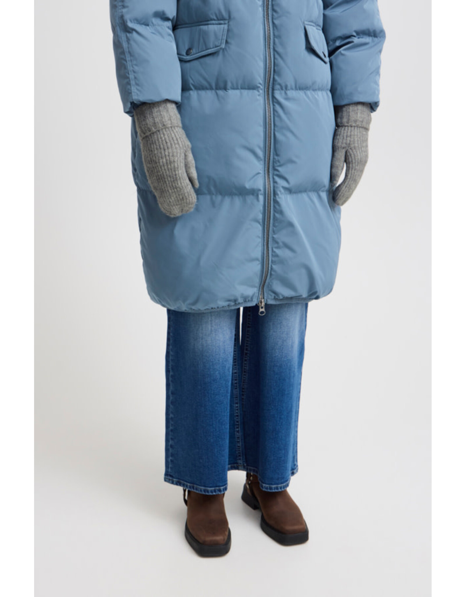 ICHI ICHI - Ivo Mitten (Light Grey Melange)