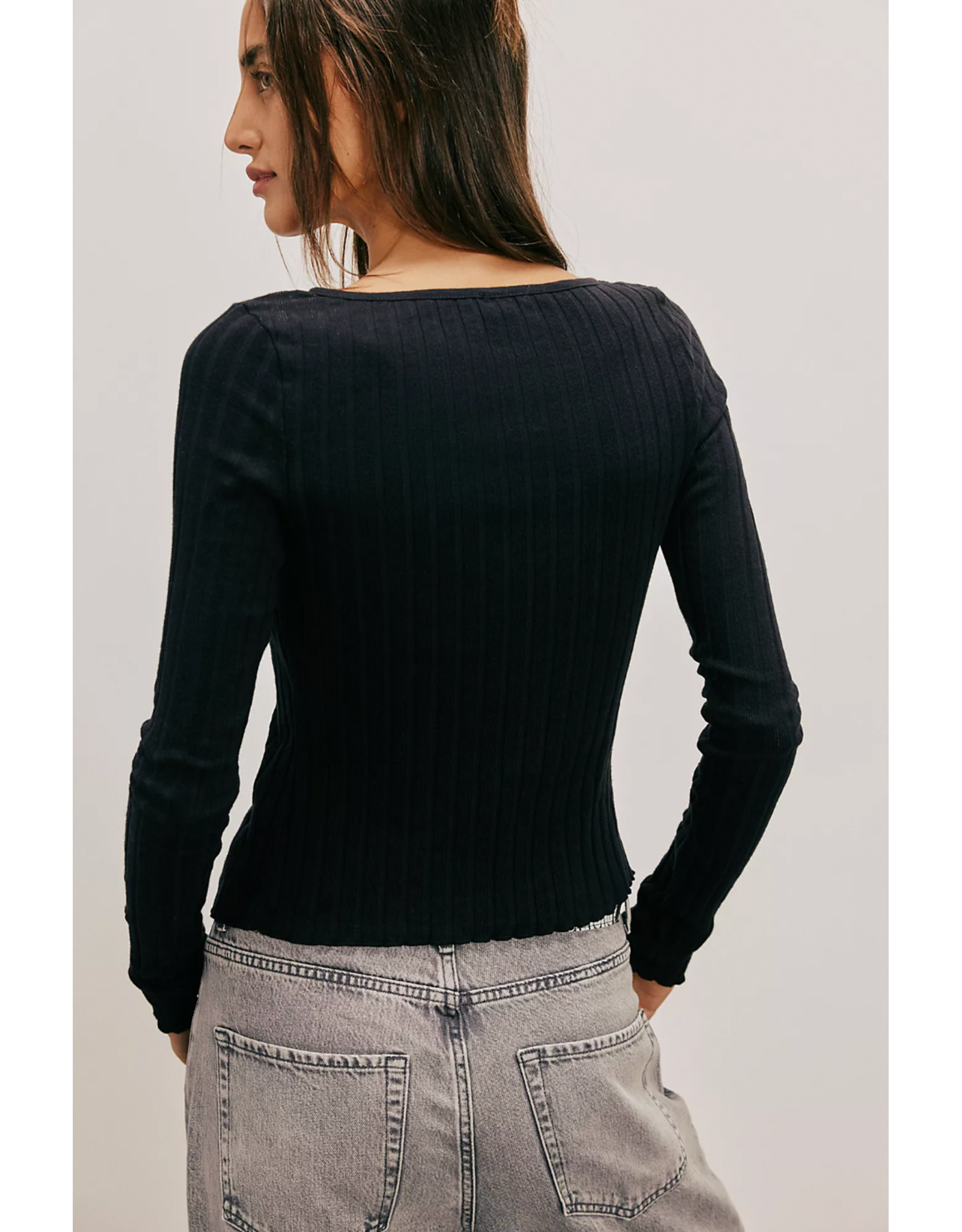 Free people Free People - Tilly Long-Sleeve Cardi (Black)