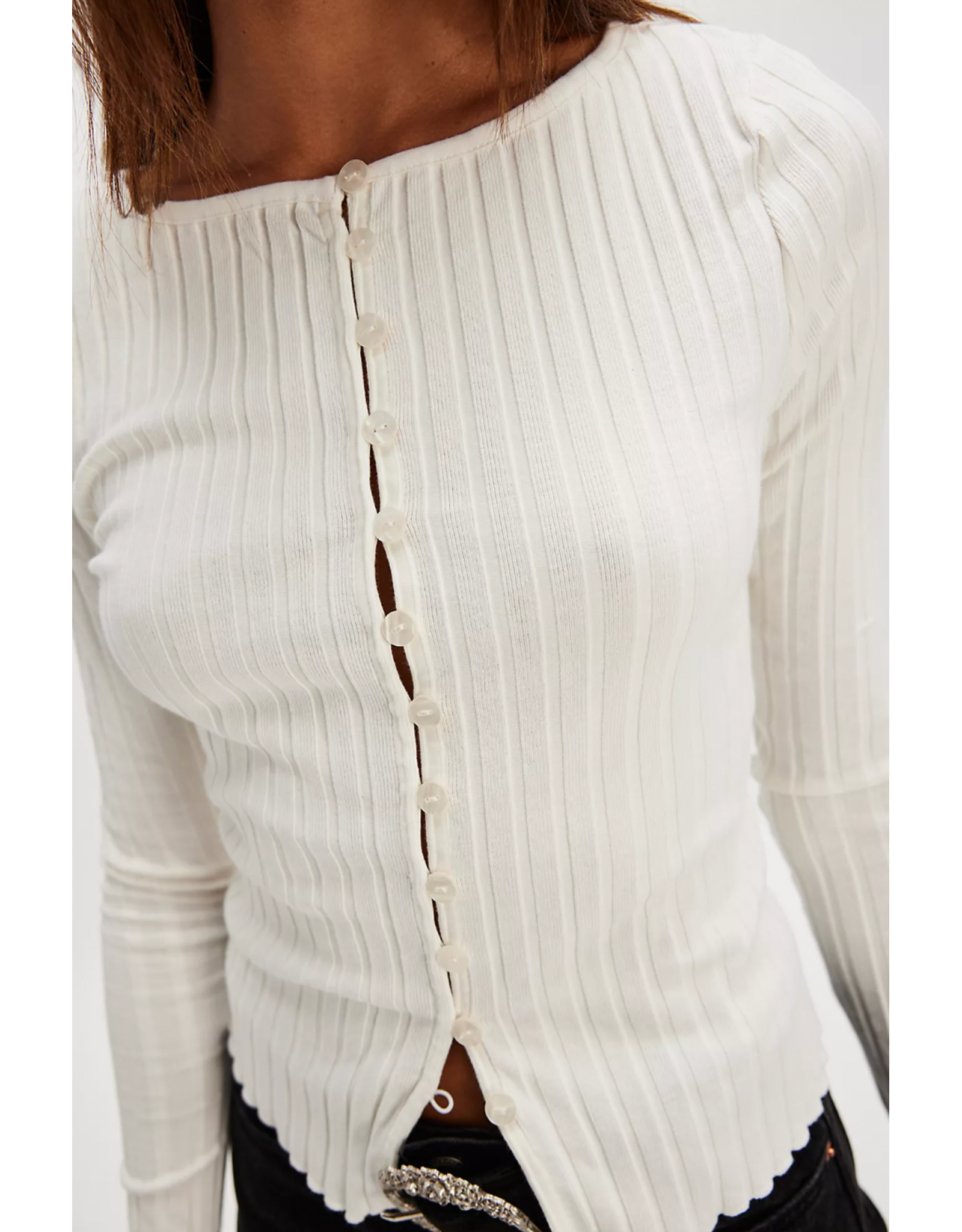 Free people Free People - Tilly Long-Sleeve Cardi (Ivory)
