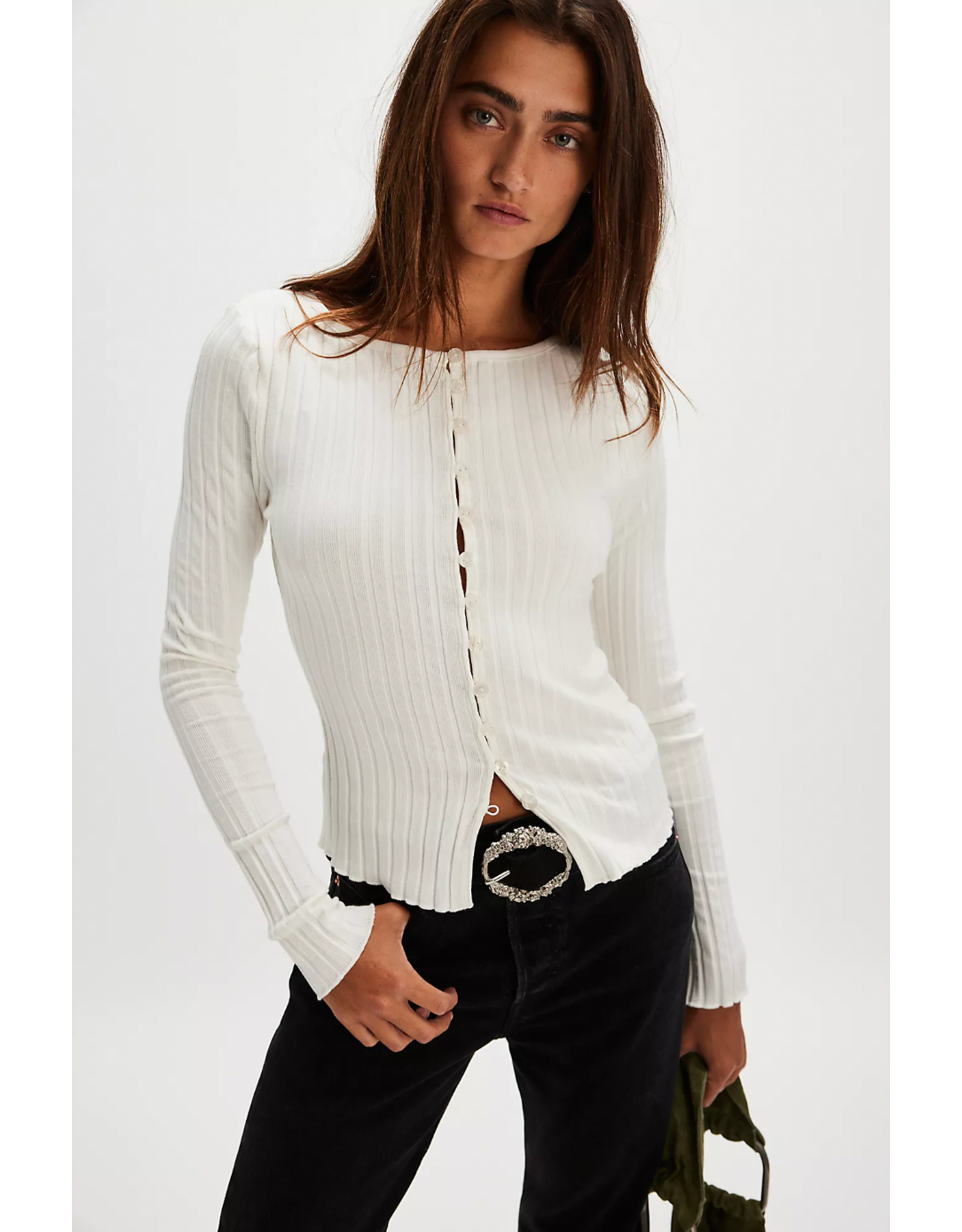 Free people Free People - Tilly Long-Sleeve Cardi (Ivory)