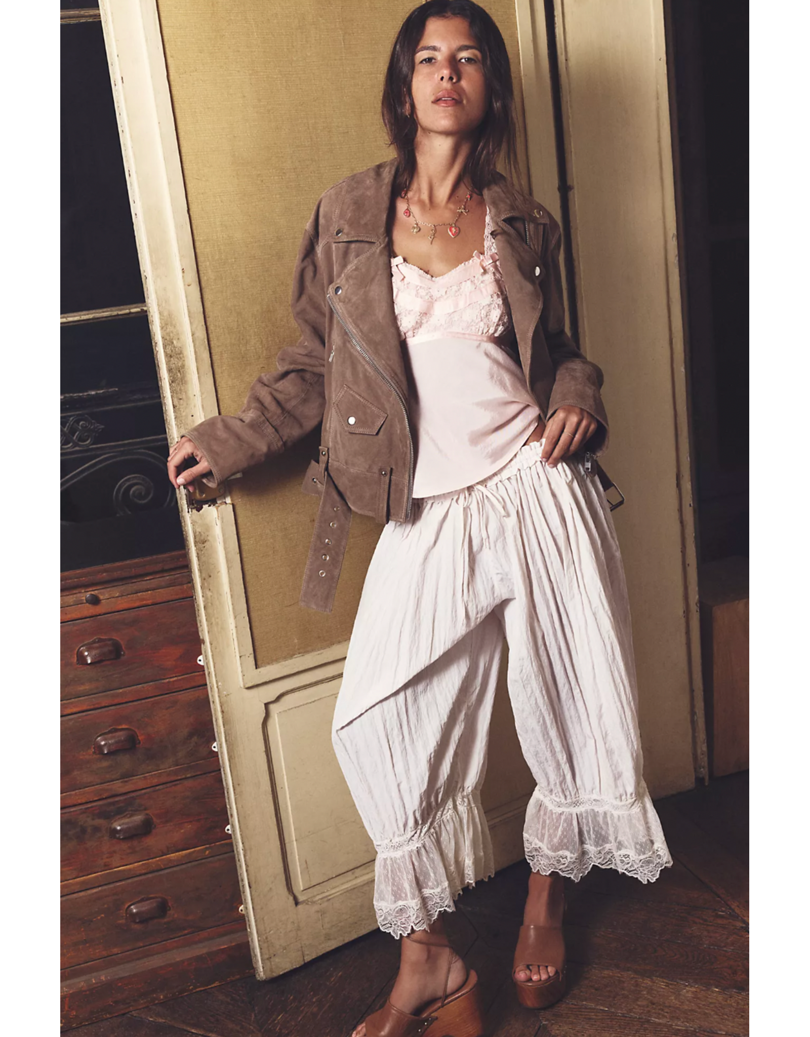 Free people Free People - Forever Young Bloomer Pants (White Alyssum)