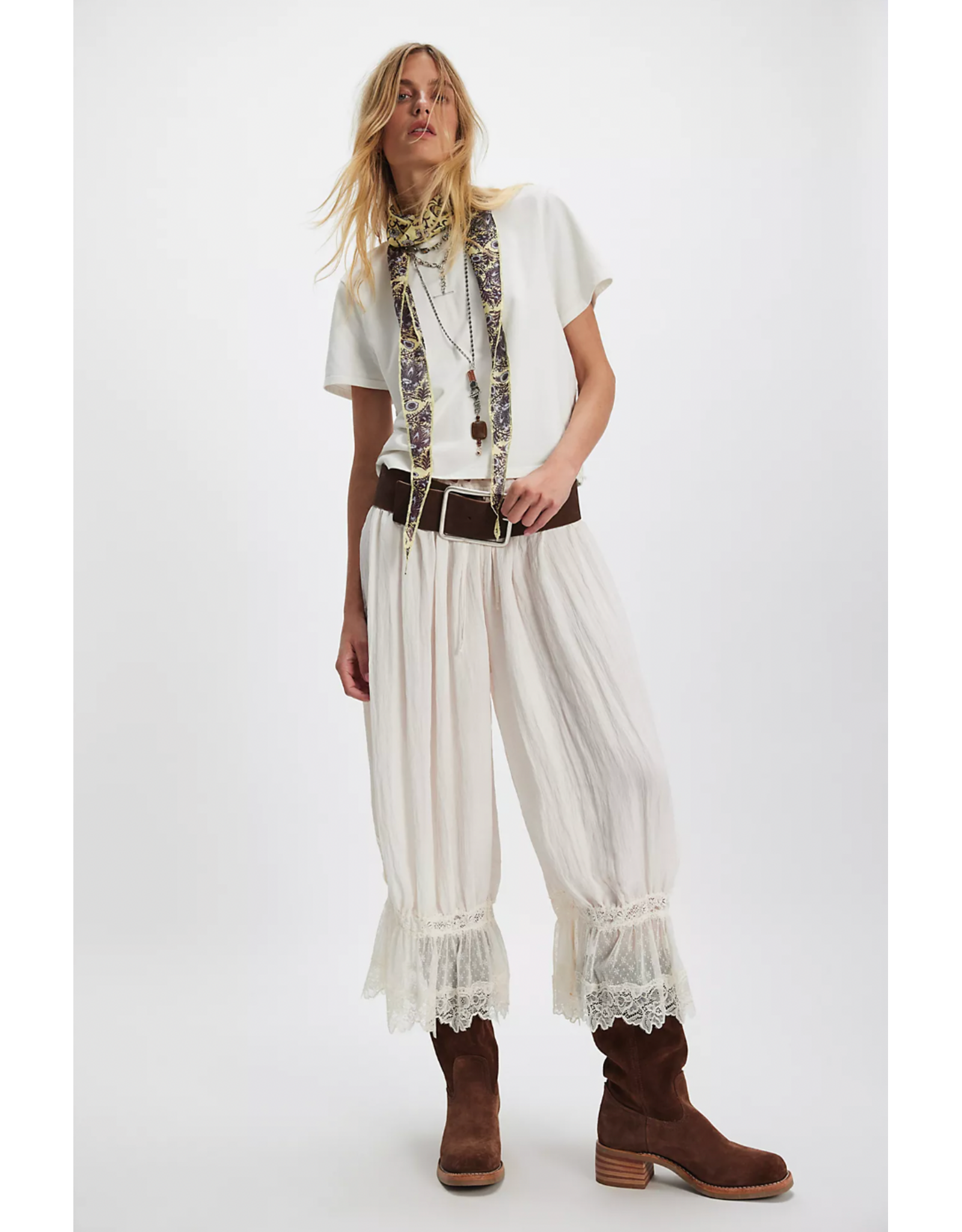 Free people Free People - Forever Young Bloomer Pants (White Alyssum)