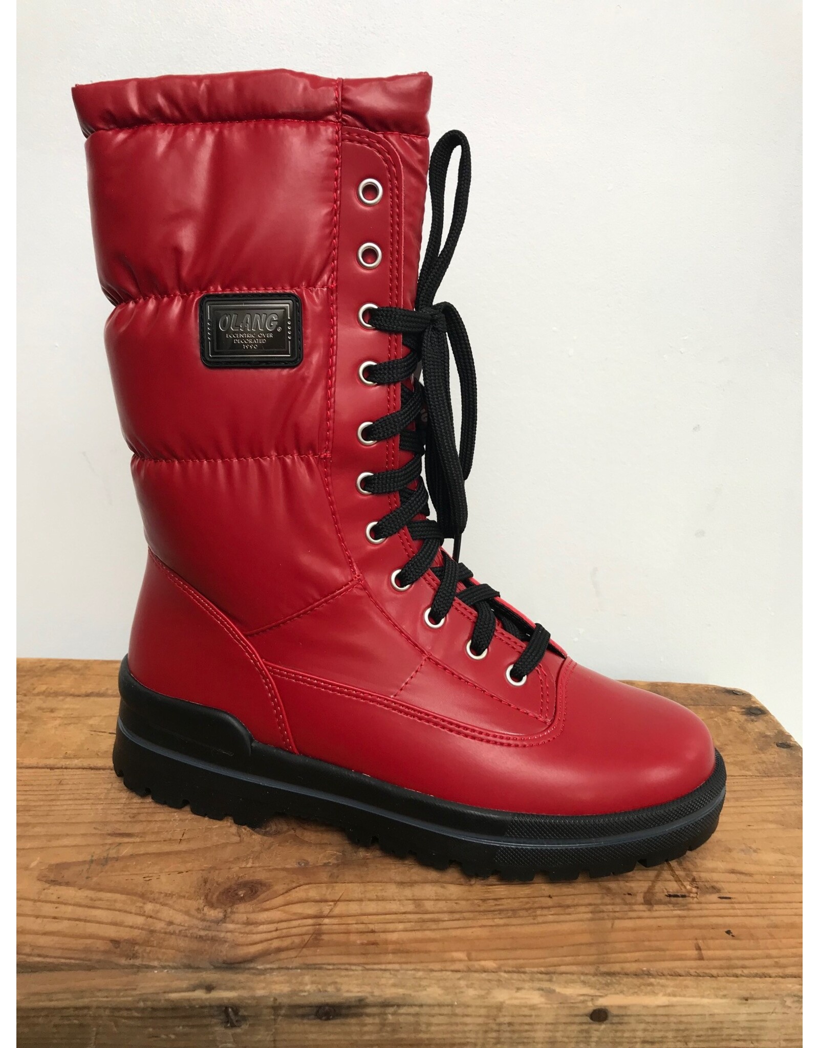 Olang Olang - Glamour Cleated Boots (Red)