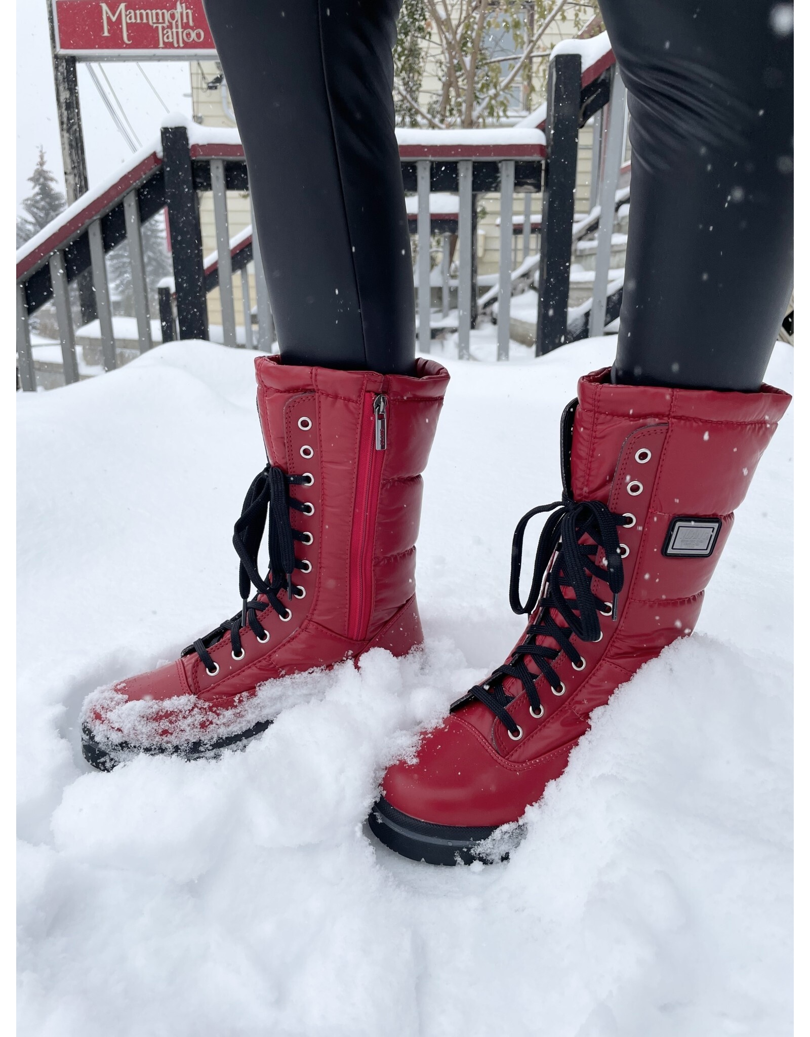 Olang Olang - Glamour Cleated Boots (Red)
