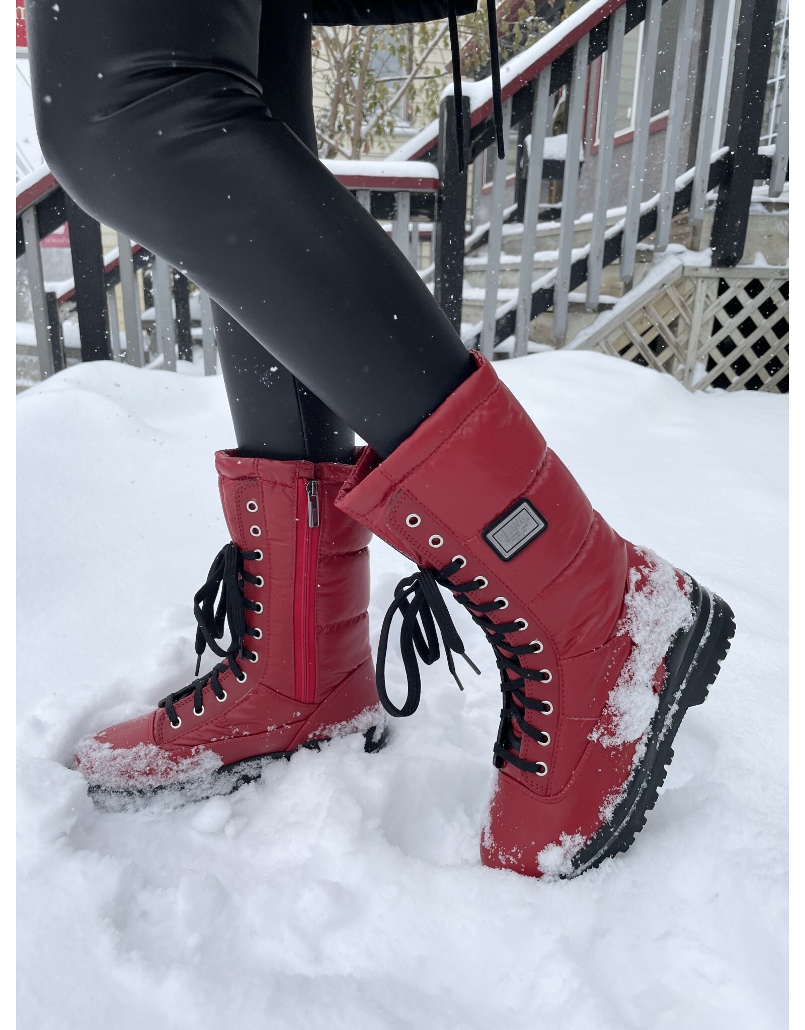 Olang Olang - Glamour Cleated Boots (Red)