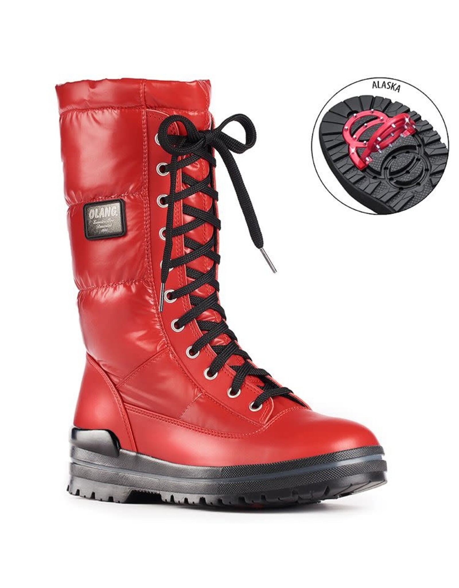 Olang Olang - Glamour Cleated Boots (Red)