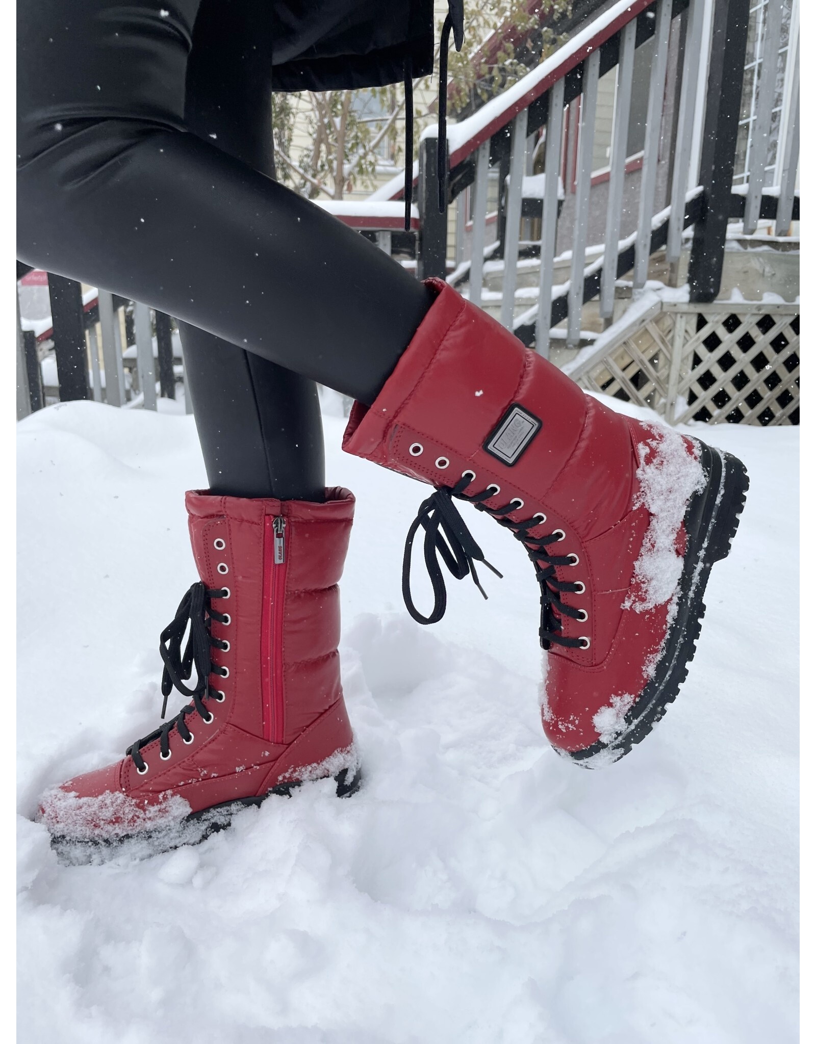 Olang Olang - Glamour Cleated Boots (Red)