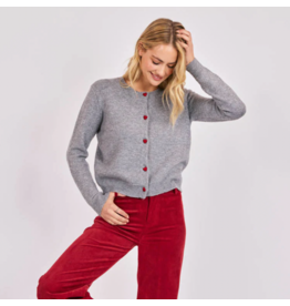 Sadie & Sage Sadie & Sage - Leighton Heart Button Cardi (Grey)
