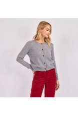 Sadie & Sage Sadie & Sage - Leighton Heart Button Cardi (Grey)