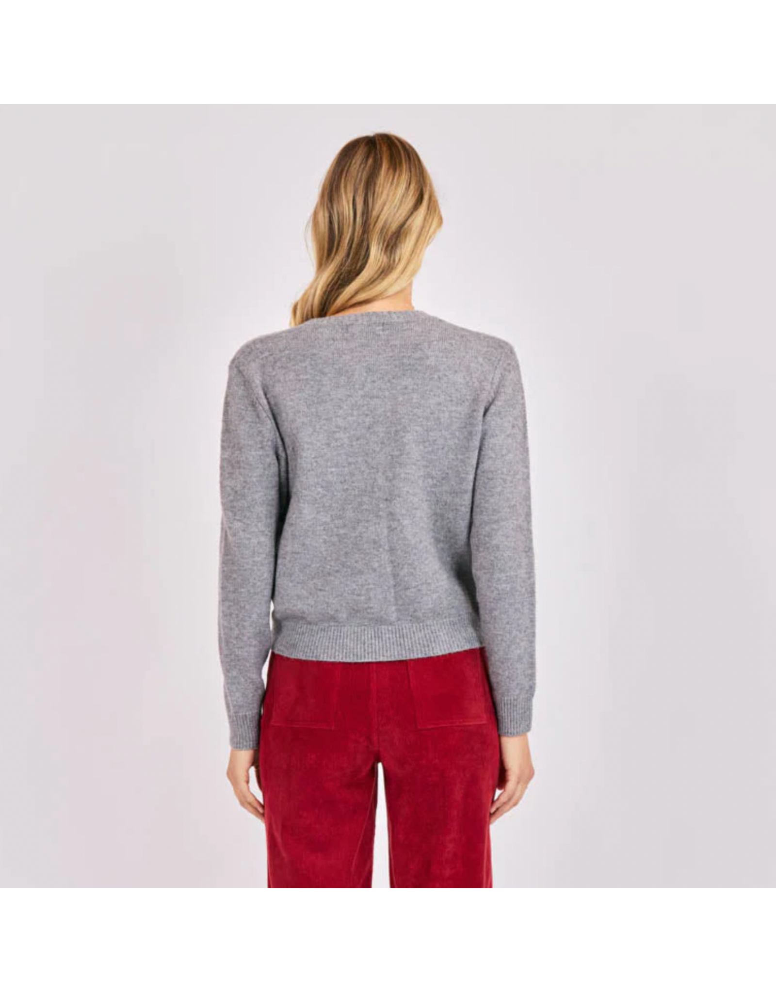 Sadie & Sage Sadie & Sage - Leighton Heart Button Cardi (Grey)