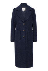 ICHI ICHI - Stipa Long Coat (Dark Navy)