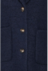 ICHI ICHI - Stipa Long Coat (Dark Navy)