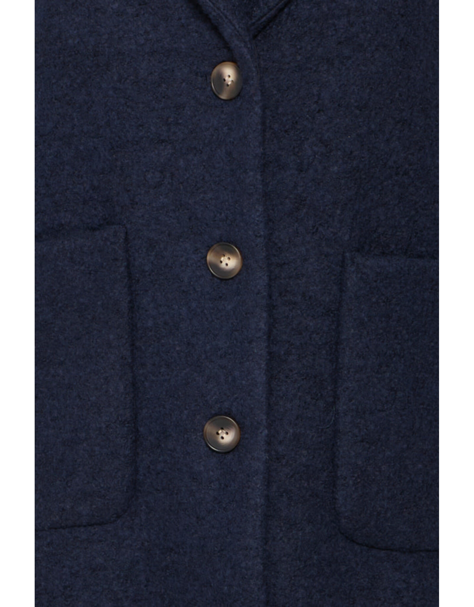 ICHI ICHI - Stipa Long Coat (Dark Navy)