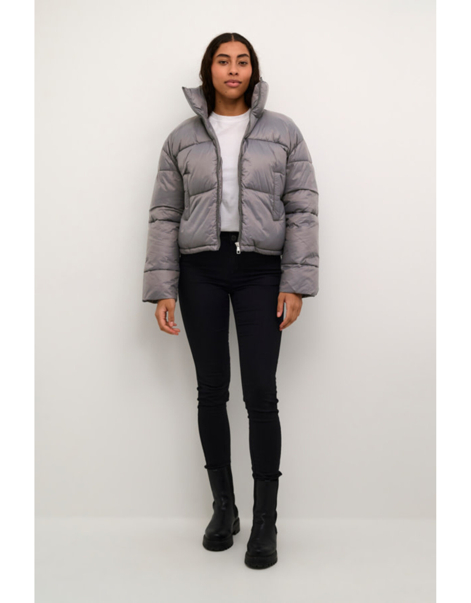 Kaffe Kaffe - Victoria Puffer Coat (Thunderstorm)