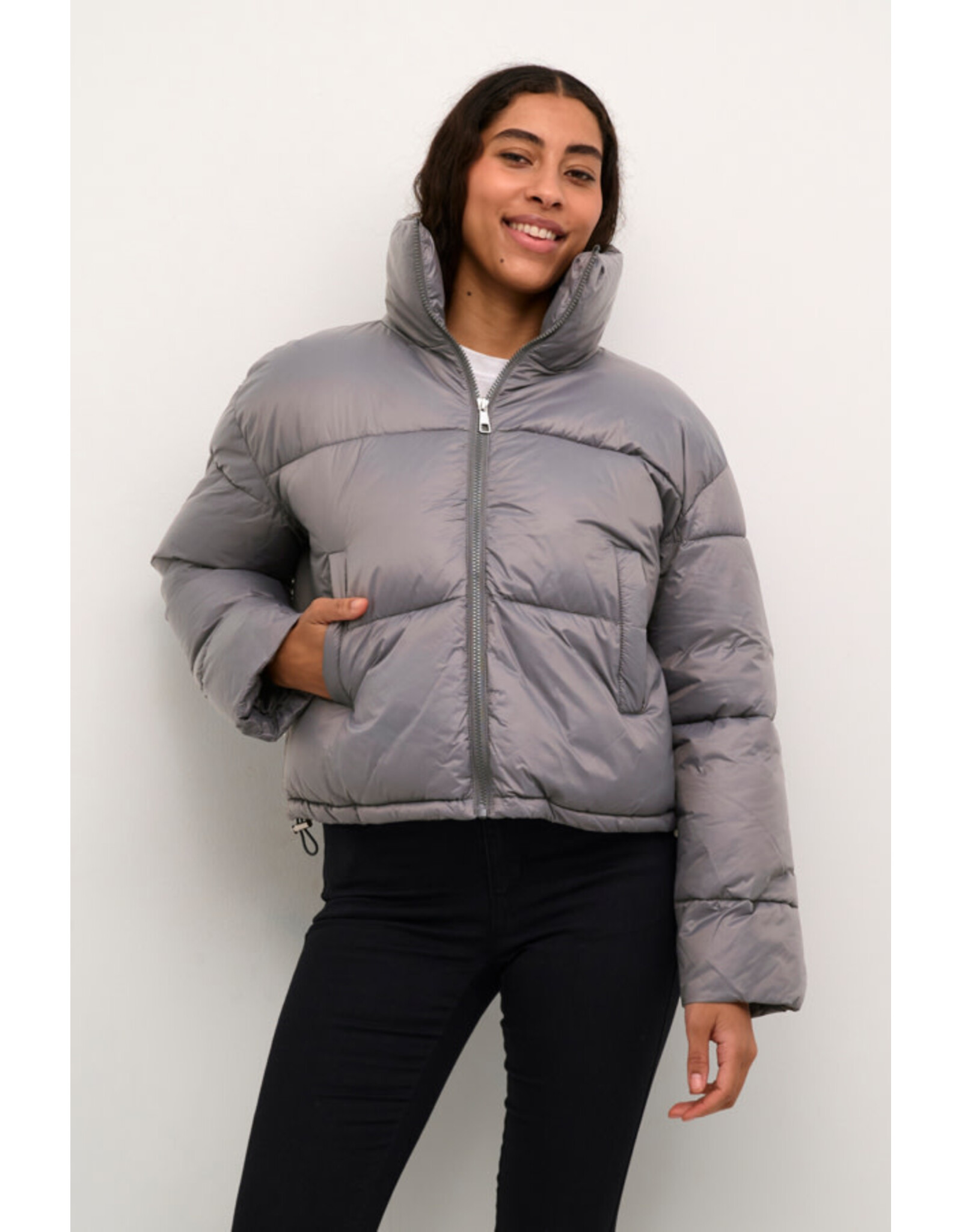 Kaffe Kaffe - Victoria Puffer Coat (Thunderstorm)