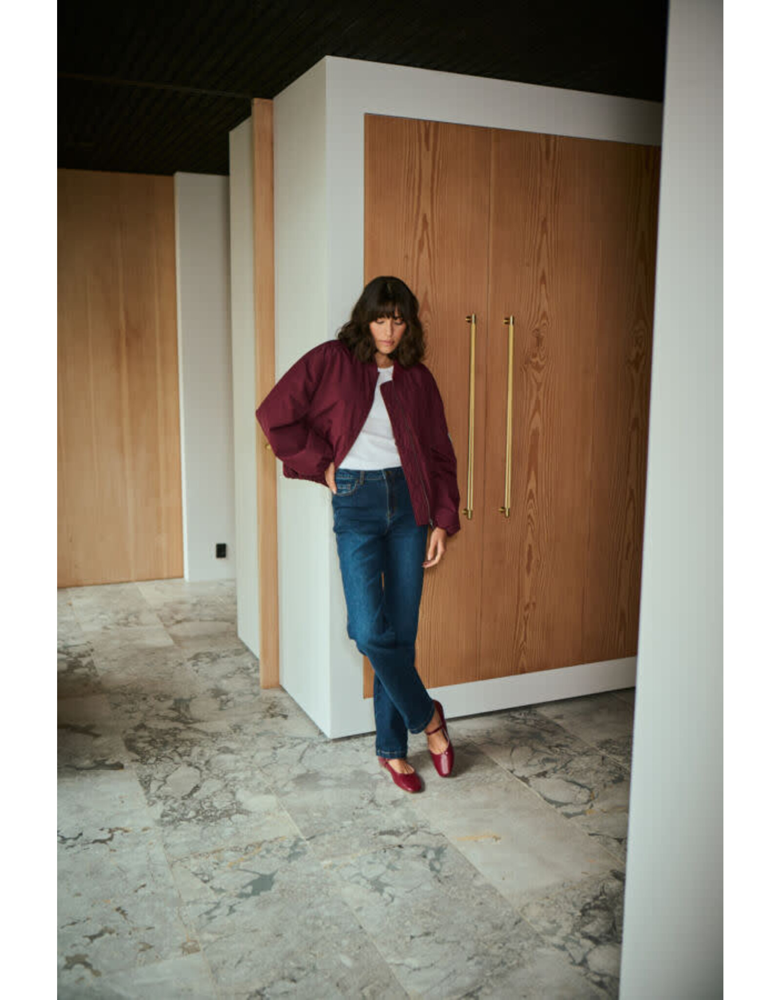 Kaffe Kaffe - Lorena Bomber Jacket (Windsor Wine)