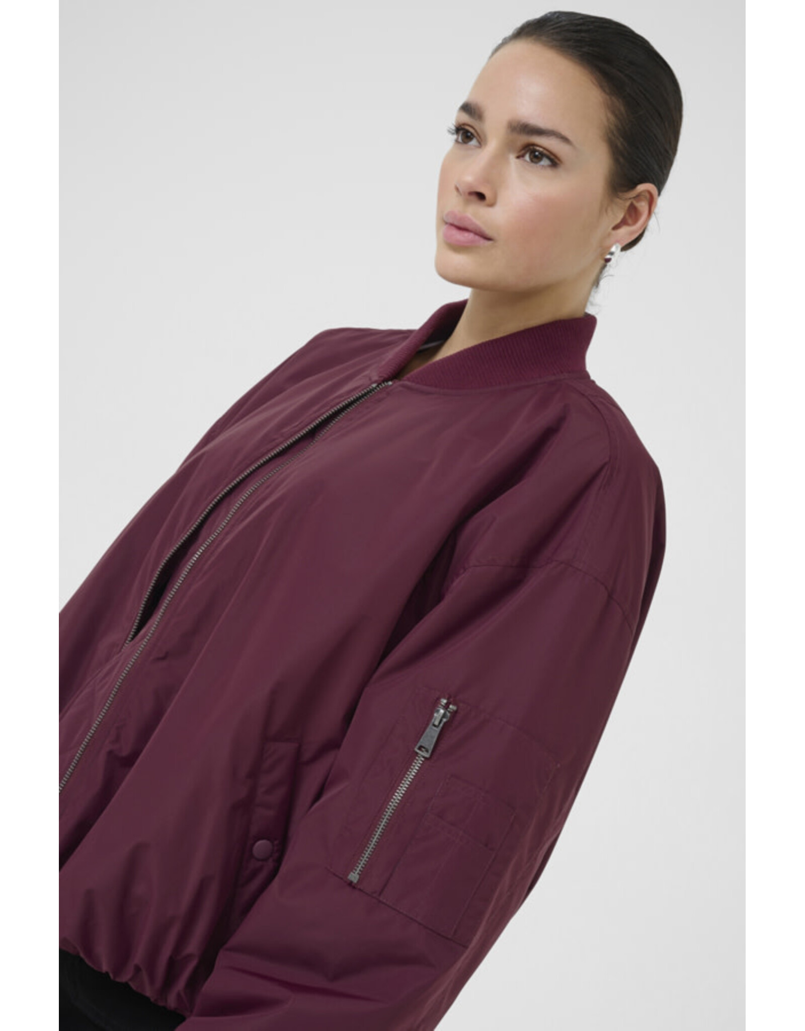 Kaffe Kaffe - Lorena Bomber Jacket (Windsor Wine)