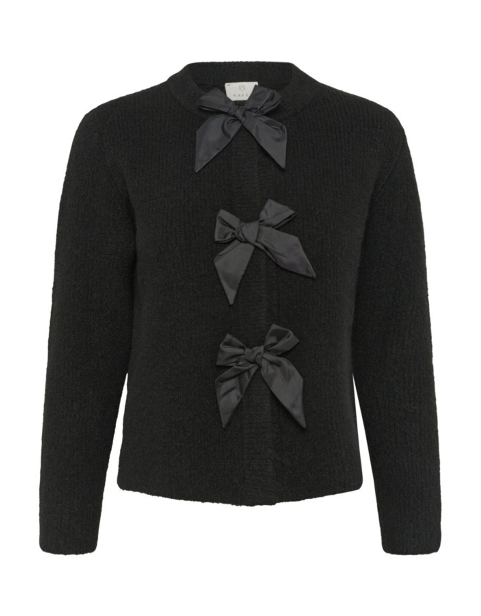 Kaffe Kaffe - May Bow Front Cardigan (Black)