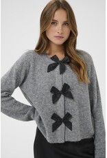 Kaffe Kaffe - May Bow Front Cardigan (Grey)