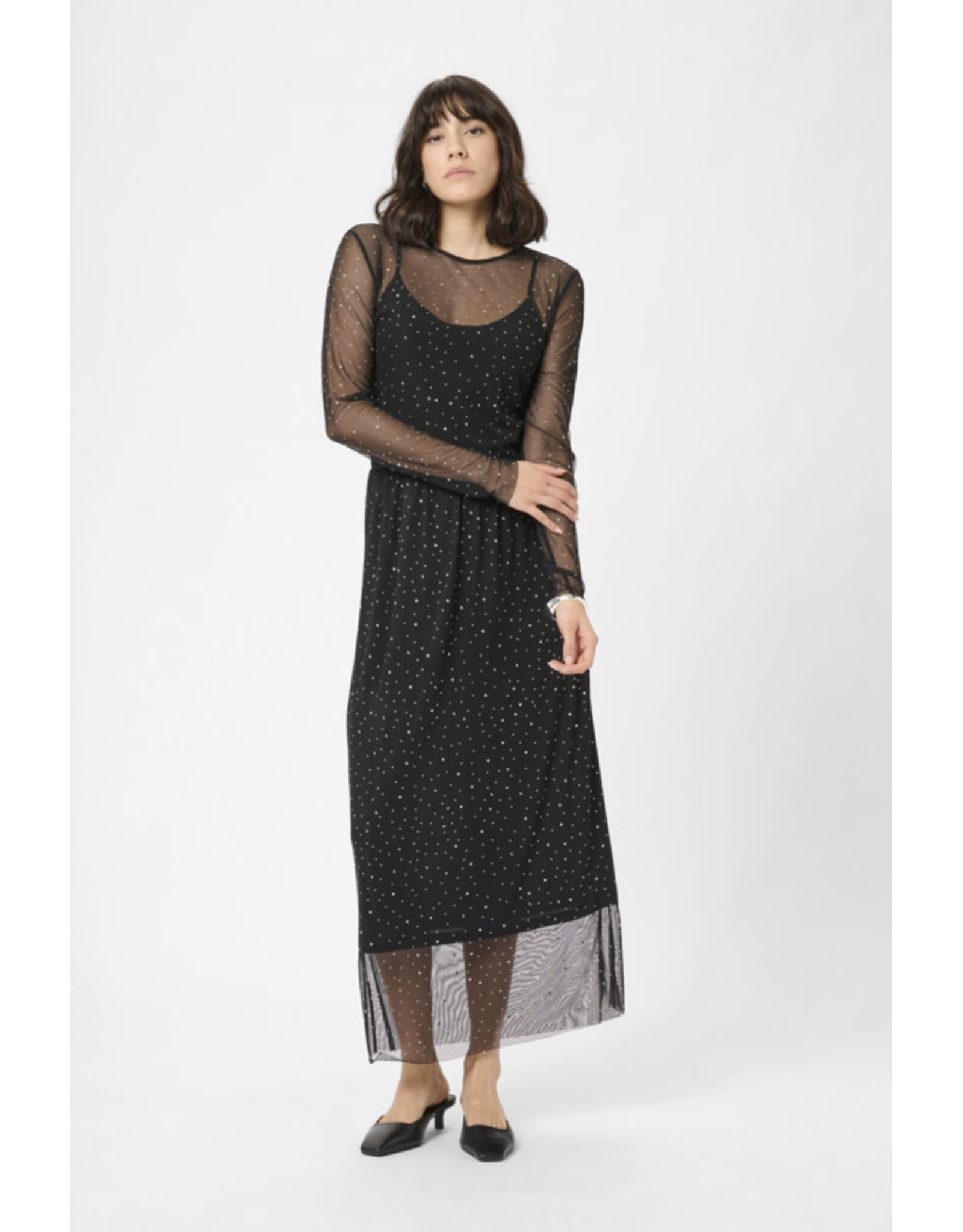 Kaffe Kaffe - Stinna Sheer Top (Black Deep)