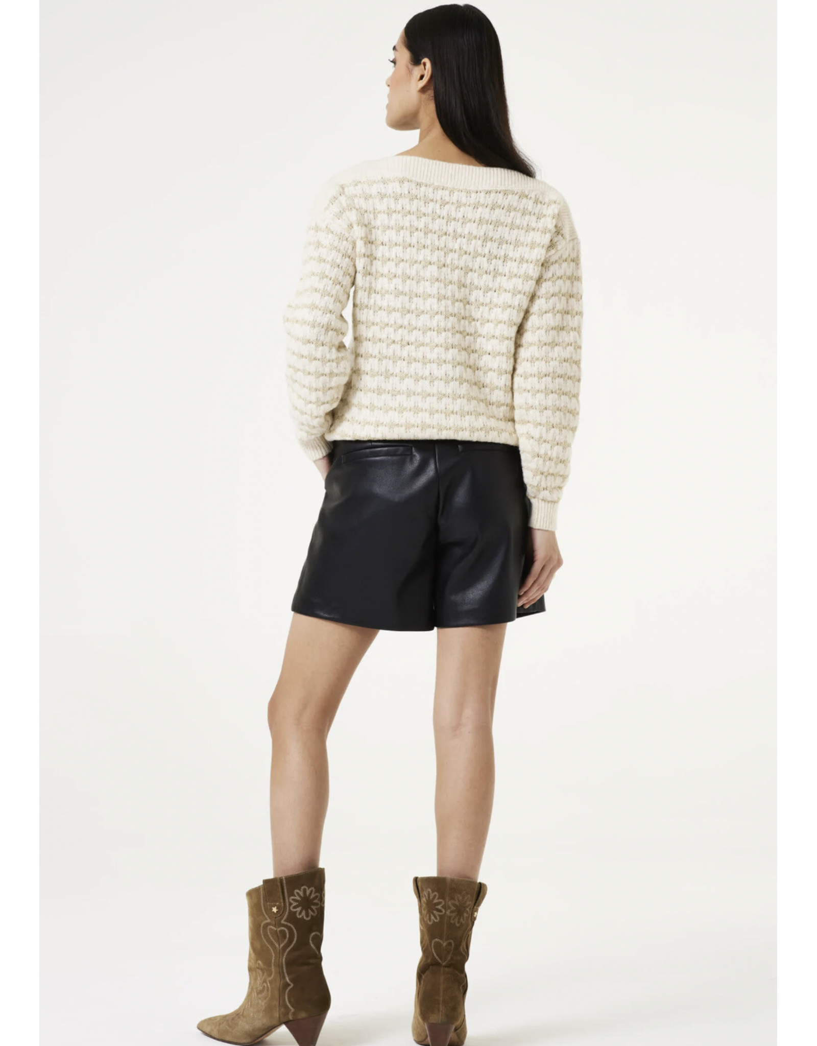 Garcia Garcia - Faux Leather Shorts (Black)