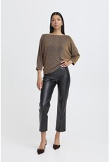 b.young b.young - Shiloh Cropped Sleeve Top (Gold)