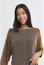 b.young b.young - Shiloh Cropped Sleeve Top (Gold)