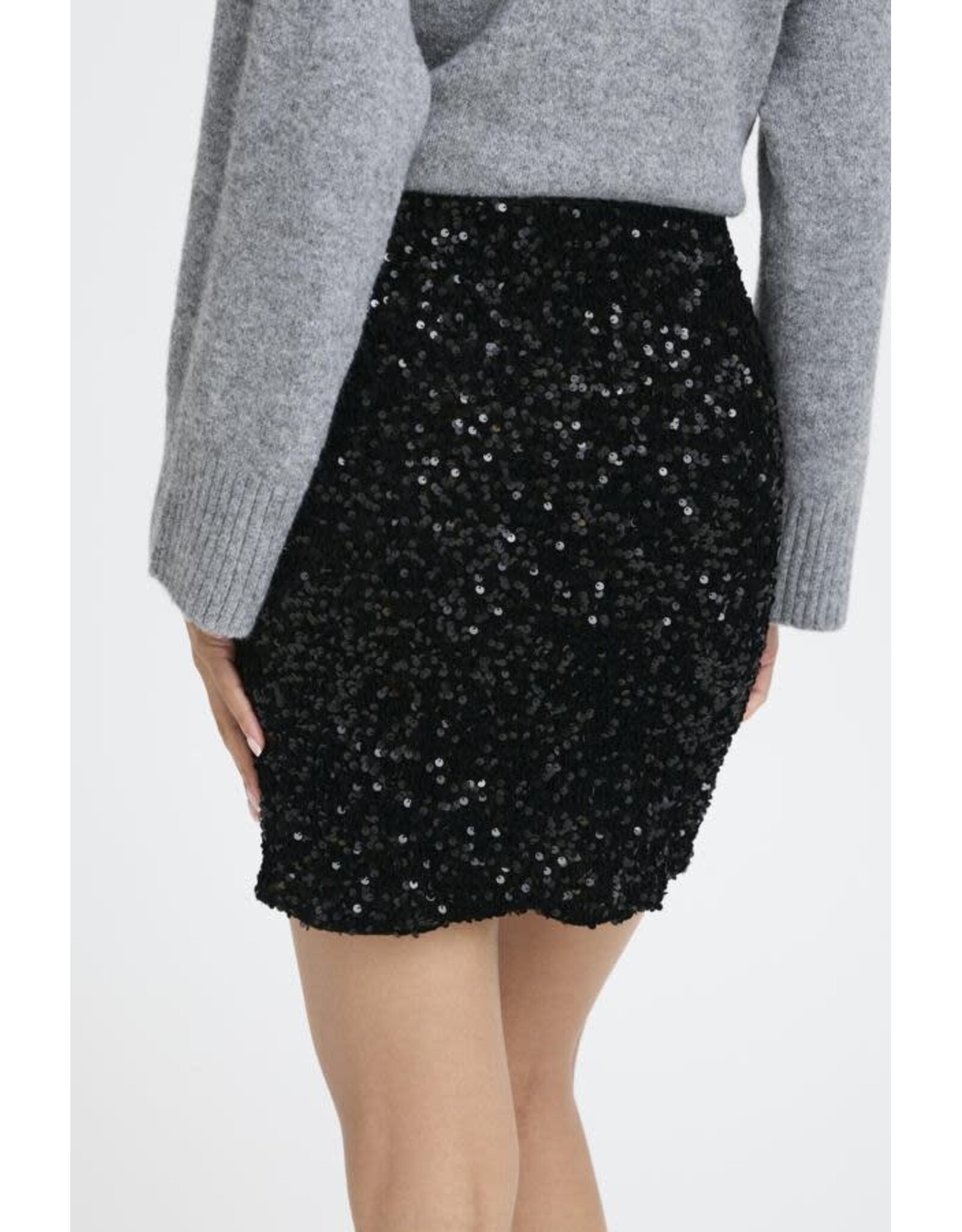 b.young b.young - Paillet Sequin Skirt (Black)
