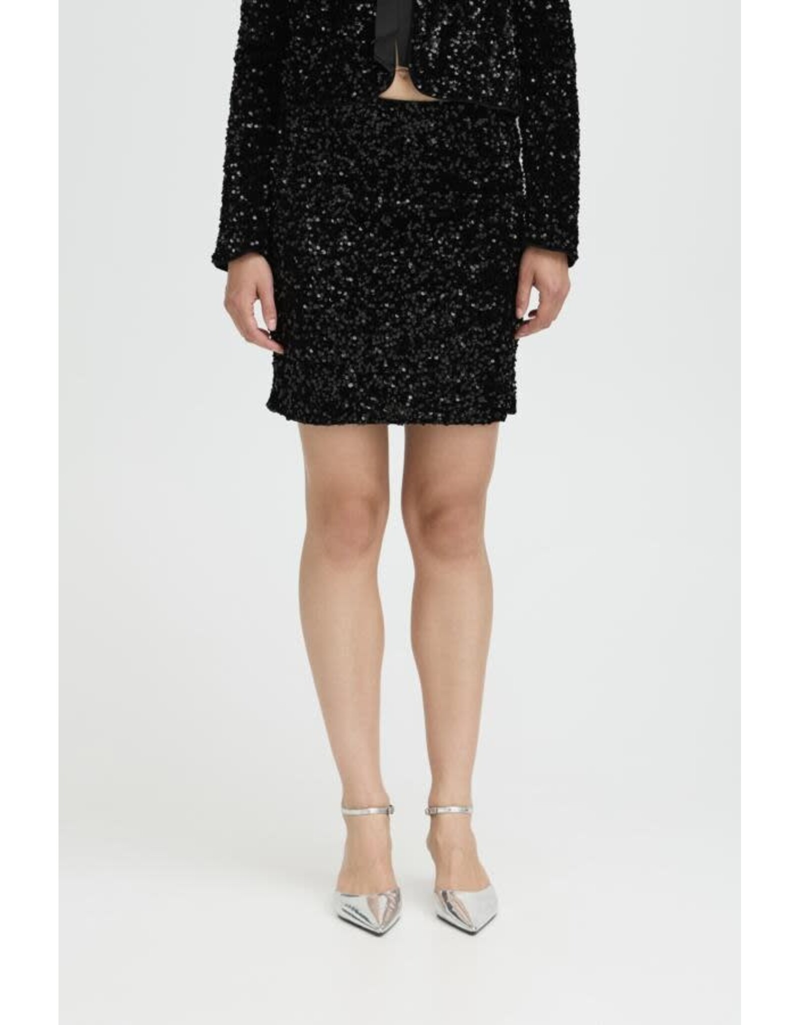 b.young b.young - Paillet Sequin Skirt (Black)