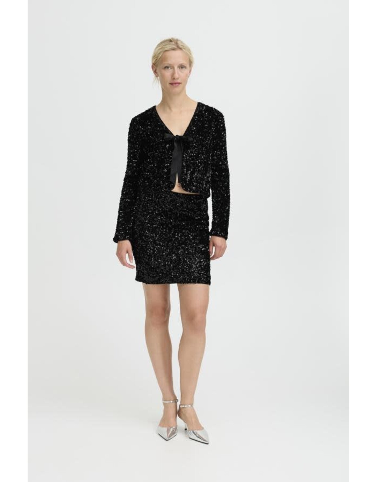 b.young b.young - Paillet Sequin Skirt (Black)
