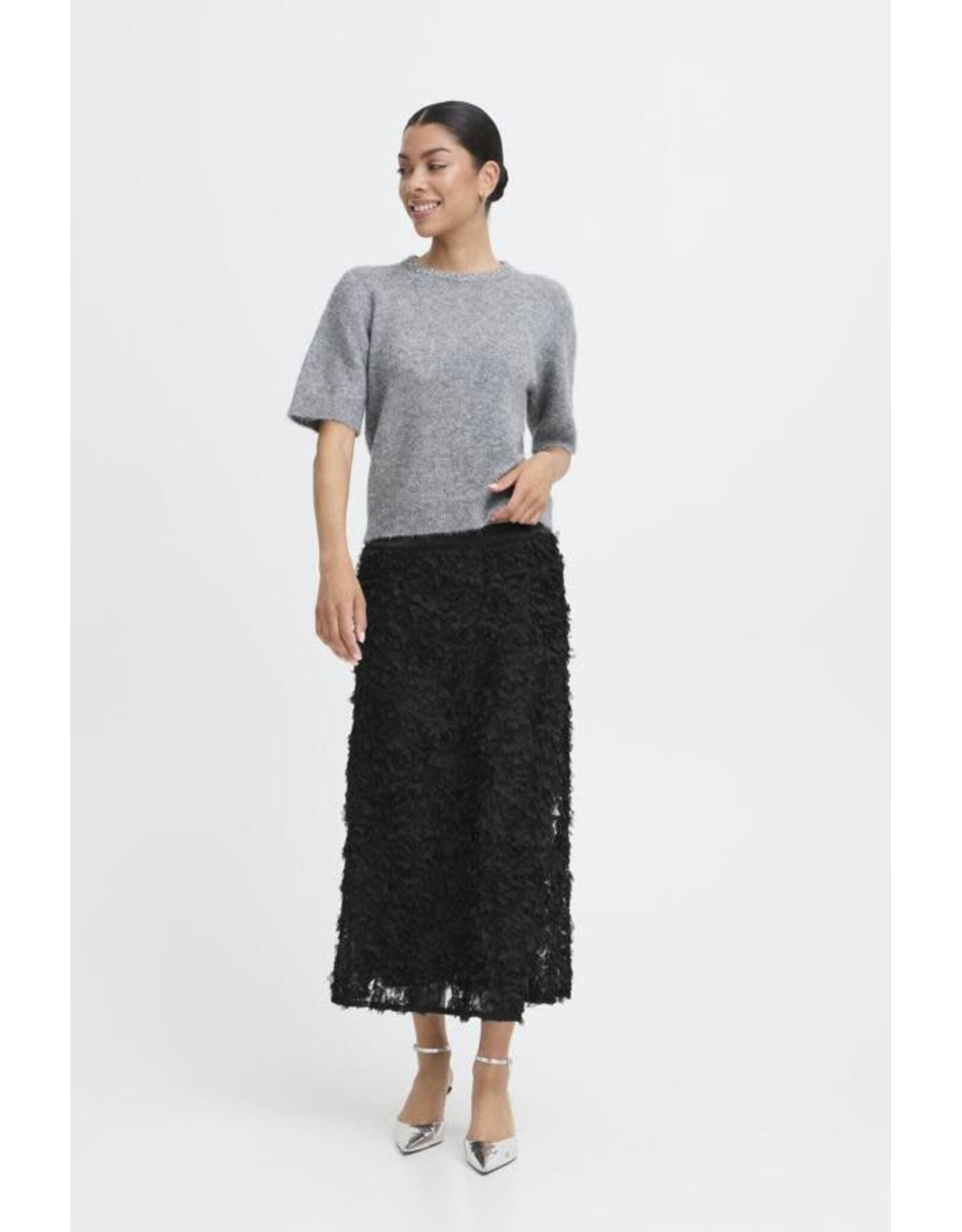 b.young b.young - Rosalinda Lace Skirt (True Black)