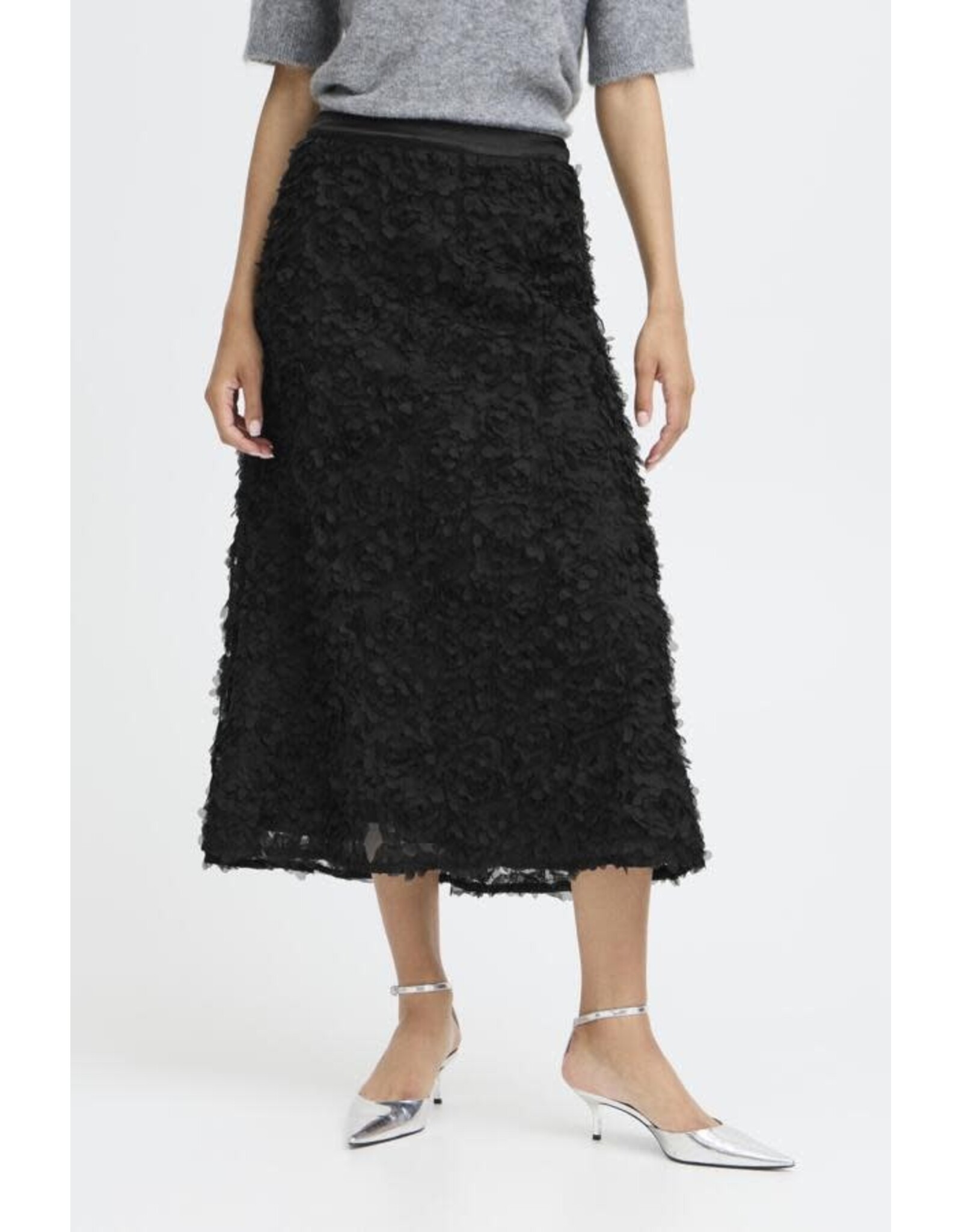 b.young b.young - Rosalinda Lace Skirt (True Black)
