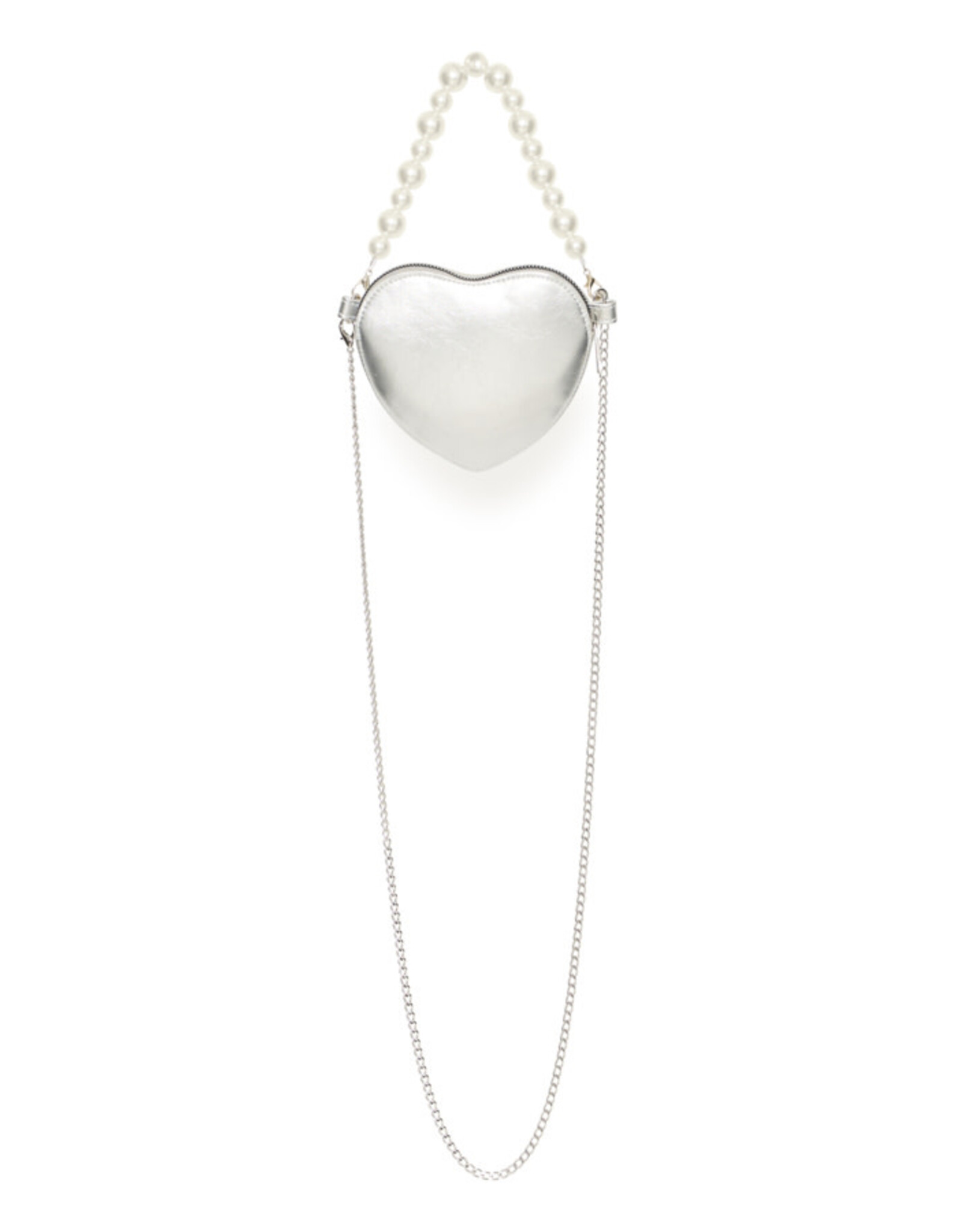 ICHI ICHI - Betina Heart Shaped Bag (Silver)