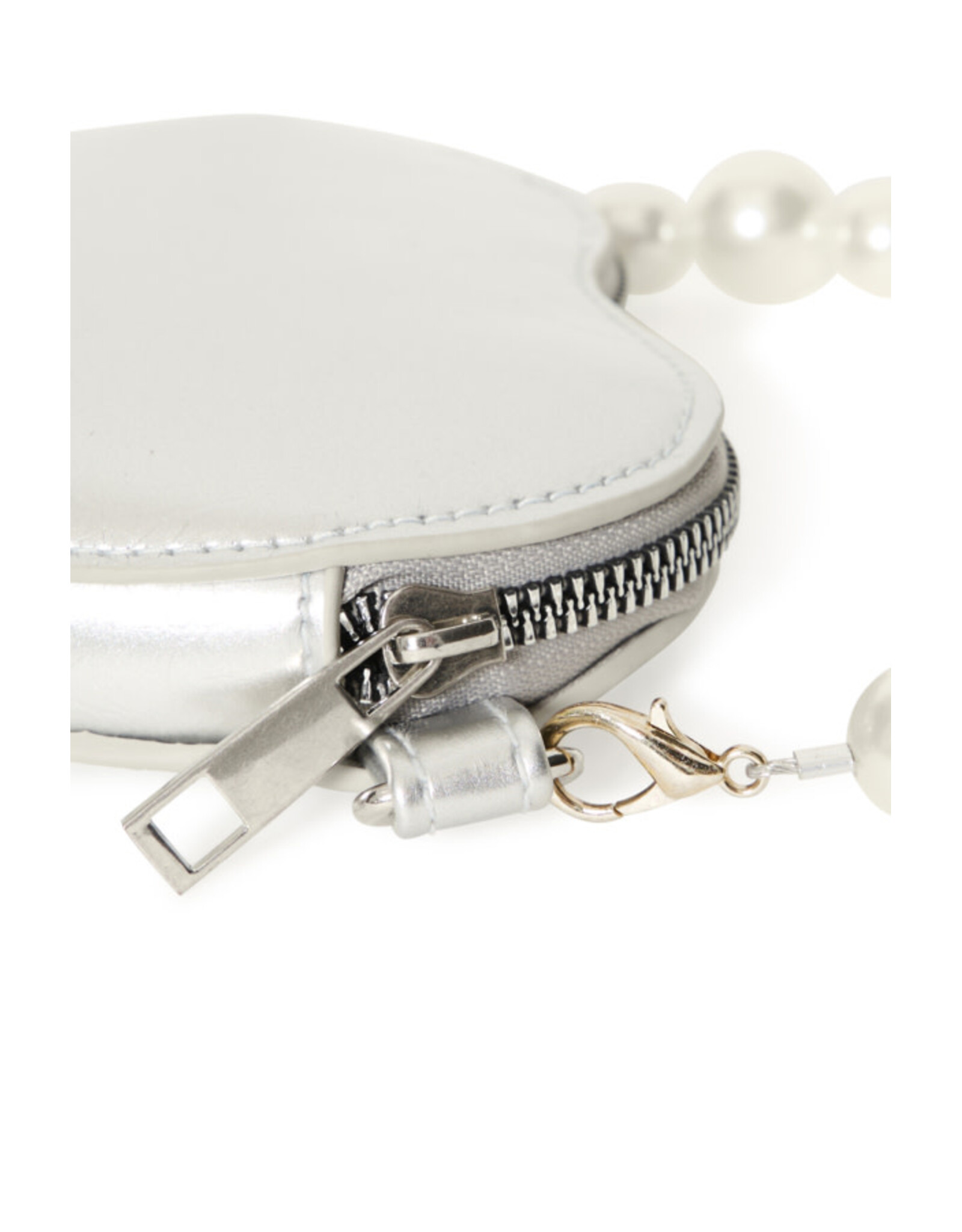 ICHI ICHI - Betina Heart Shaped Bag (Silver)