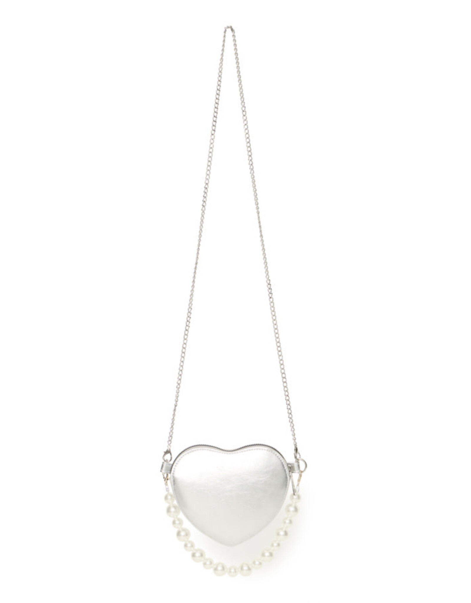 ICHI ICHI - Betina Heart Shaped Bag (Silver)