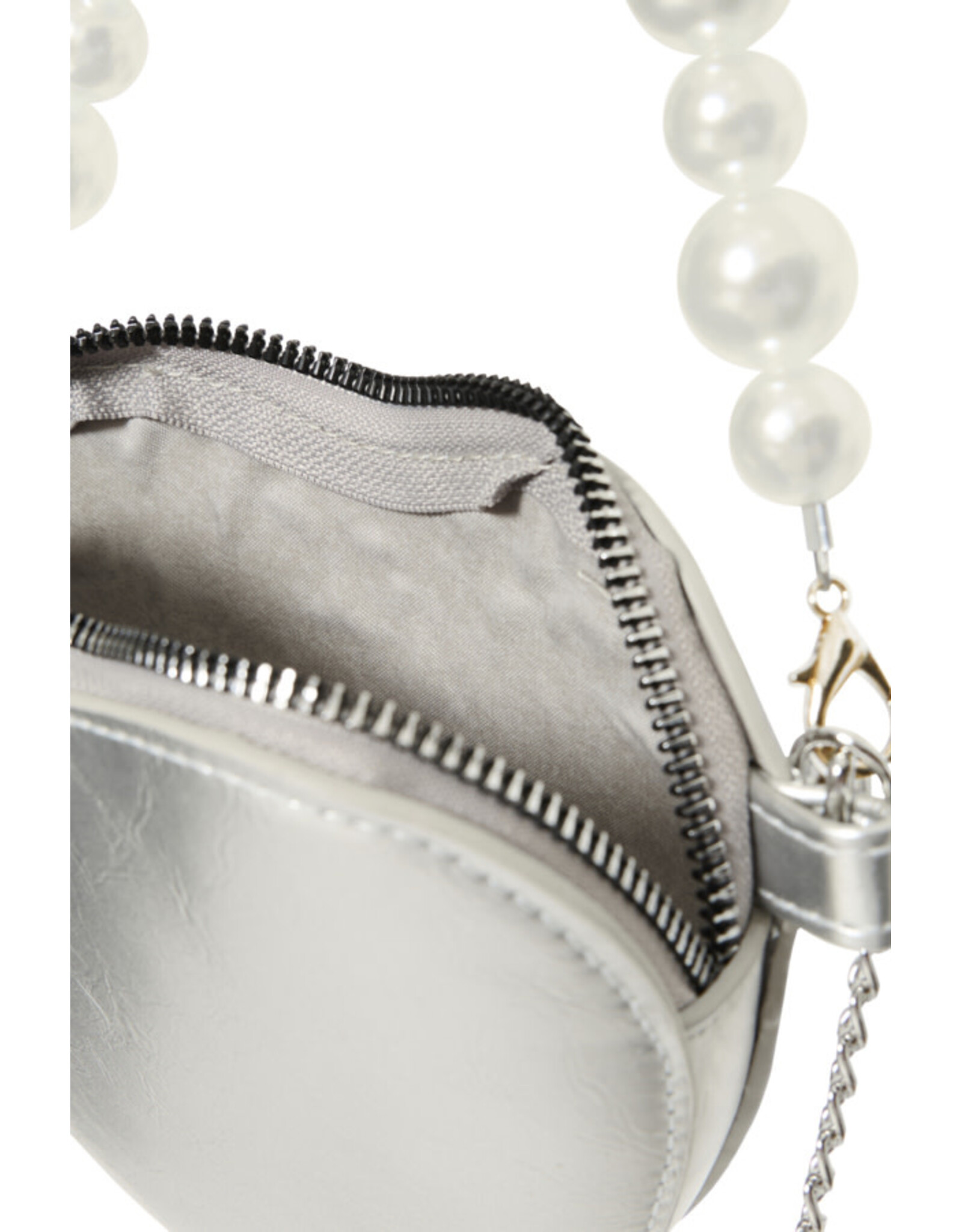 ICHI ICHI - Betina Heart Shaped Bag (Silver)