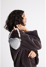 ICHI ICHI - Betina Heart Shaped Bag (Silver)