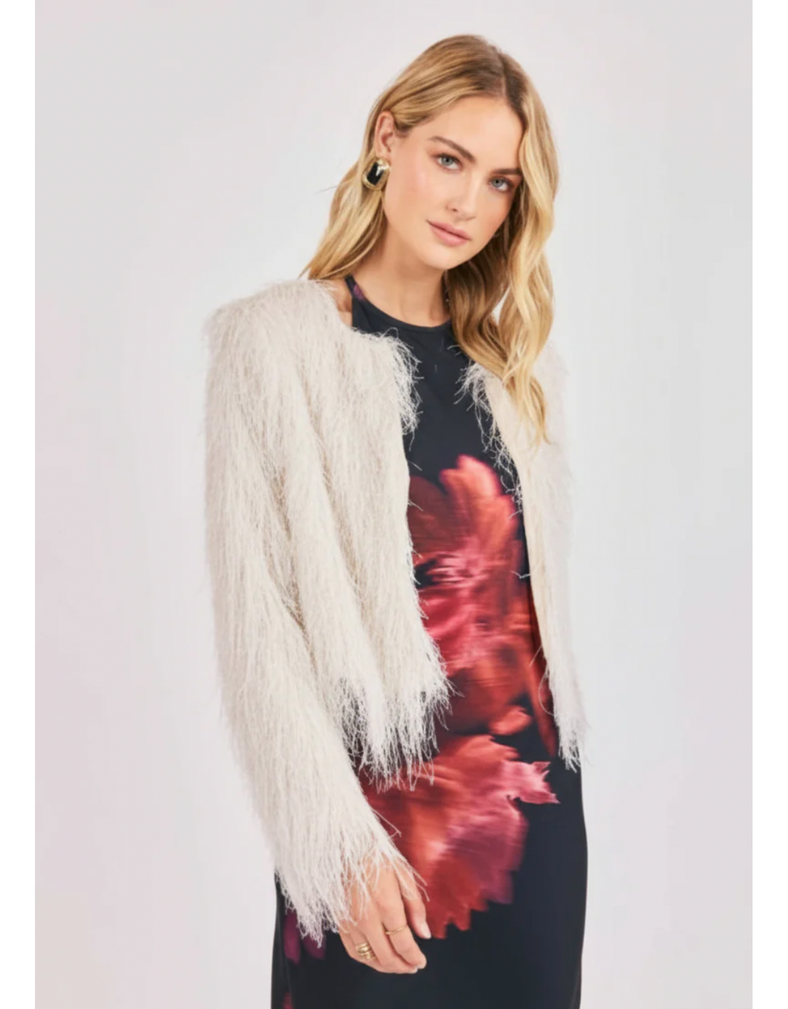 Sadie & Sage Sadie & Sage - Angel Wings Fringe Jacket (Ivory)