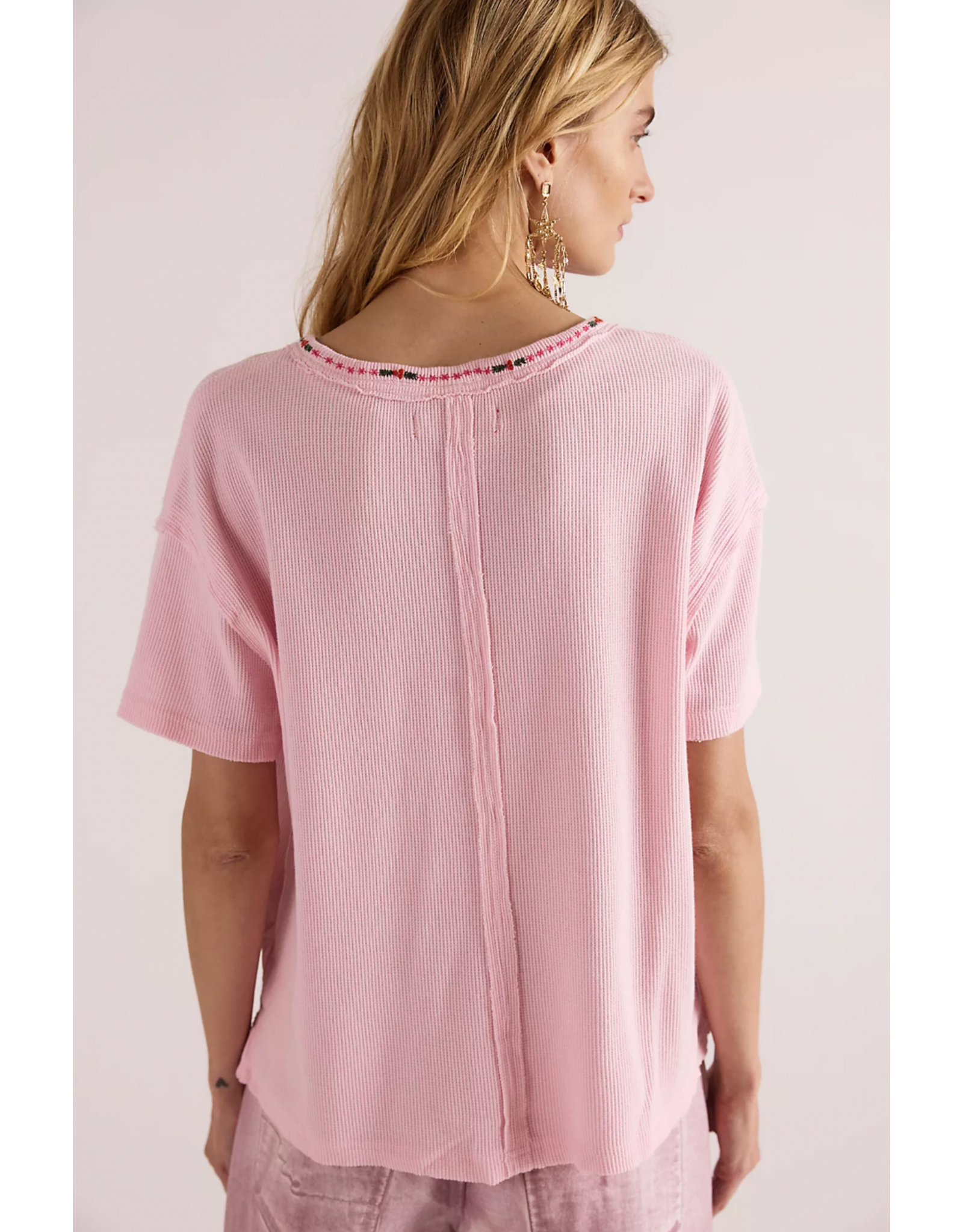 Free people Free People - Merry Meow Tee (Pink Combo)