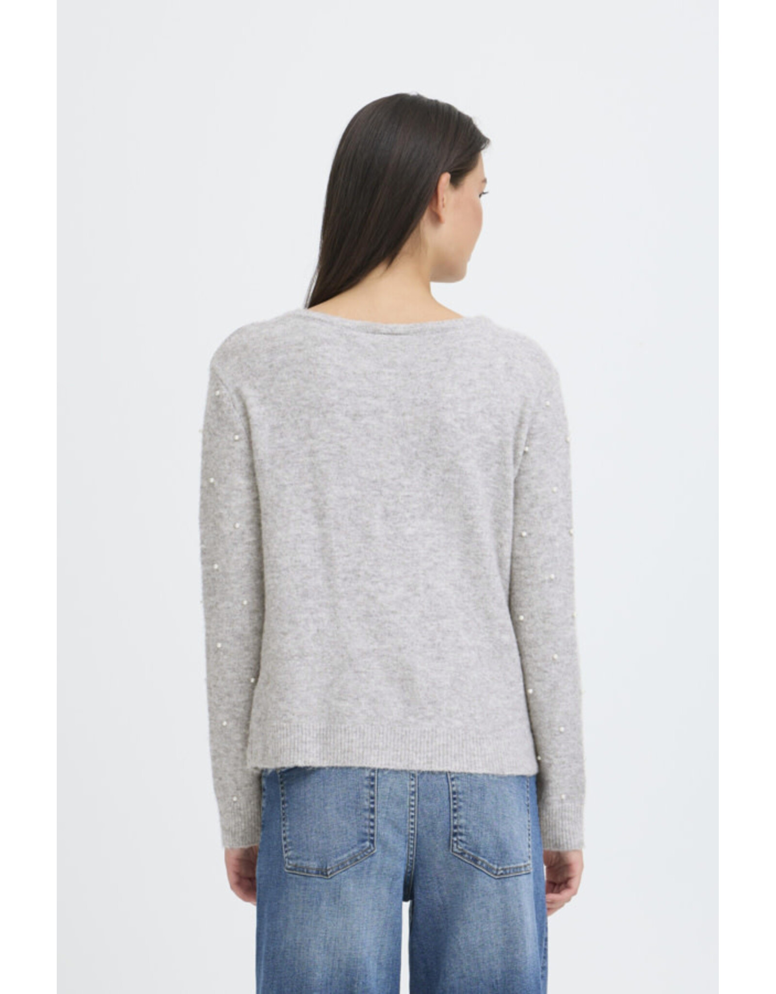 ICHI ICHI - Macon Pullover (Grey Melange)