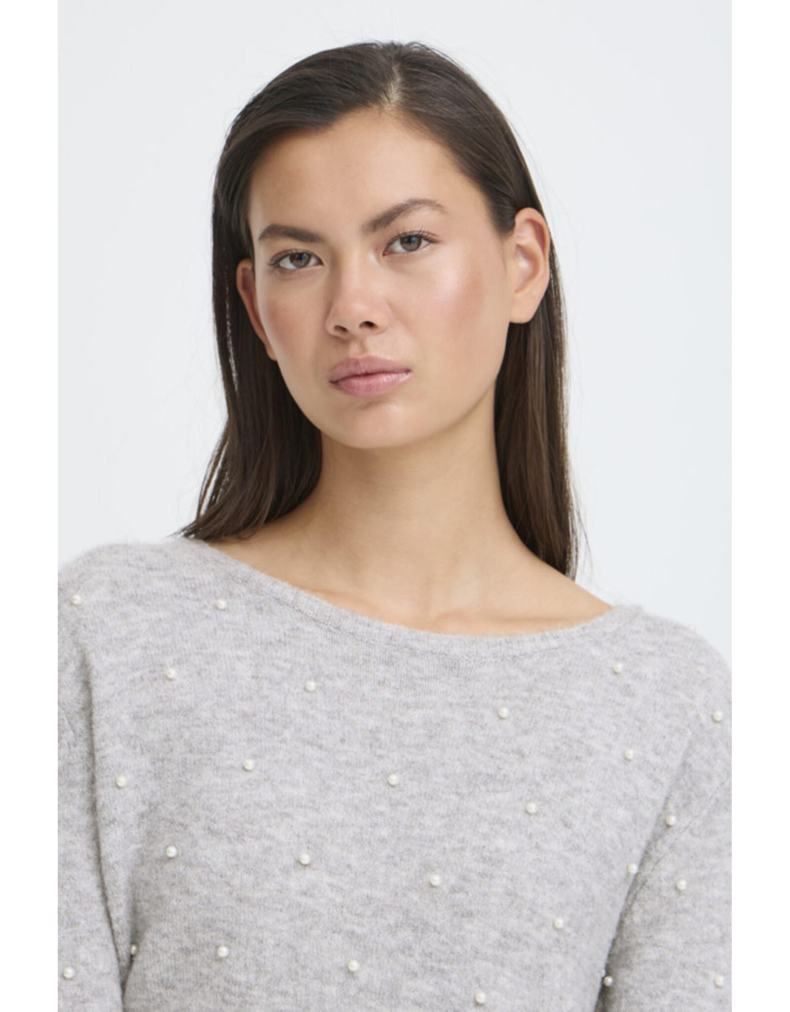 ICHI ICHI - Macon Pullover (Grey Melange)