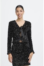 b.young b.young - Paillet Bow Sequin Jacket (Meteorite)